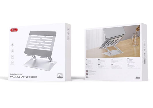 Stojan XO Design C152 pro notebook max. 17,3 palce, stříbrný