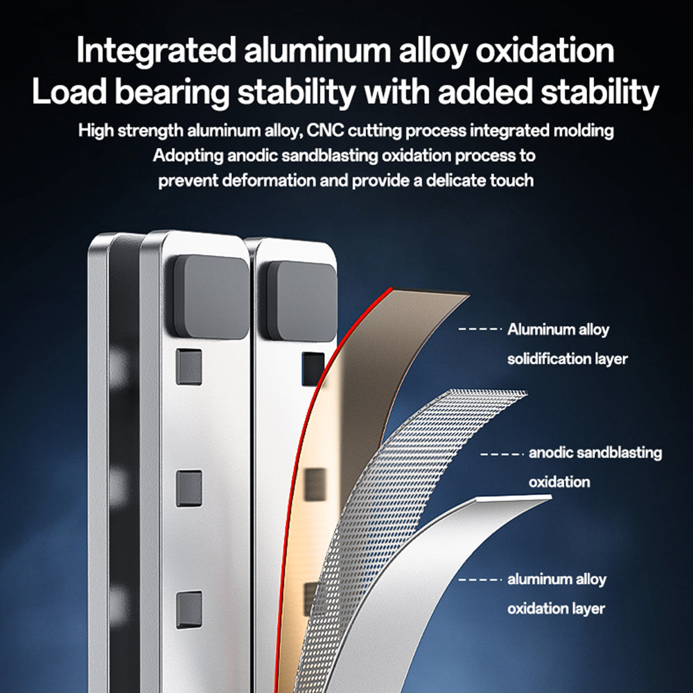 Podstavec Yesido LP07 pro laptop 13palců - 20palců, Stříbrný