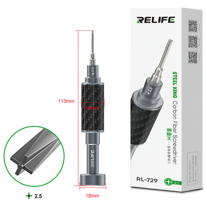 Šroubovák Relife RL-729, Plochý kříž 2.5mm