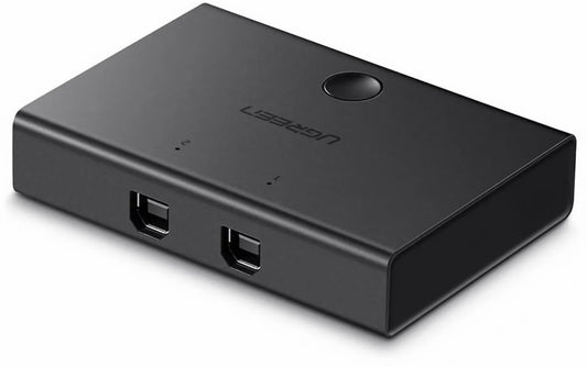 USB přepínač UGREEN US158, 2 x USB-B, černý