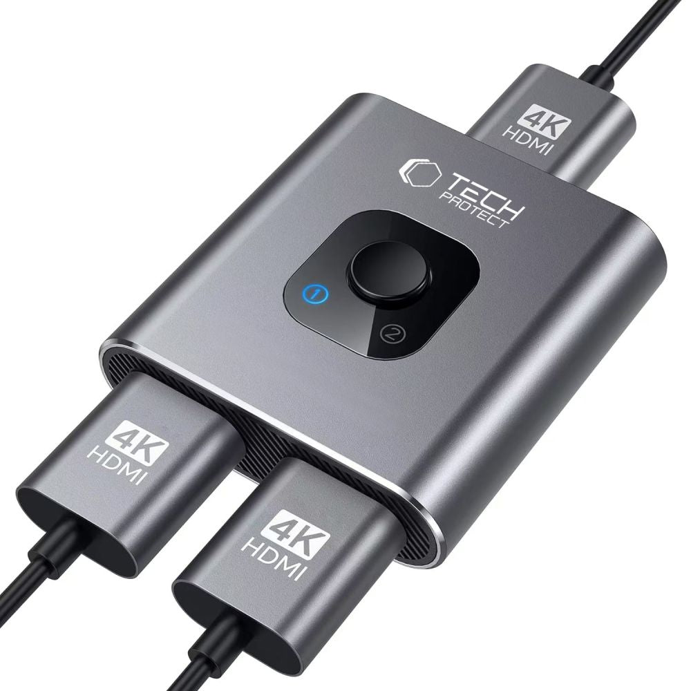 Switch Video HDMI Tech-Protect HB07, Šedý