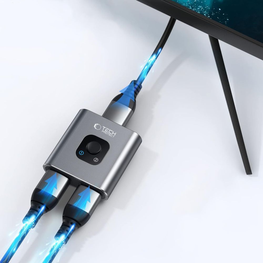 Switch Video HDMI Tech-Protect HB07, Šedý