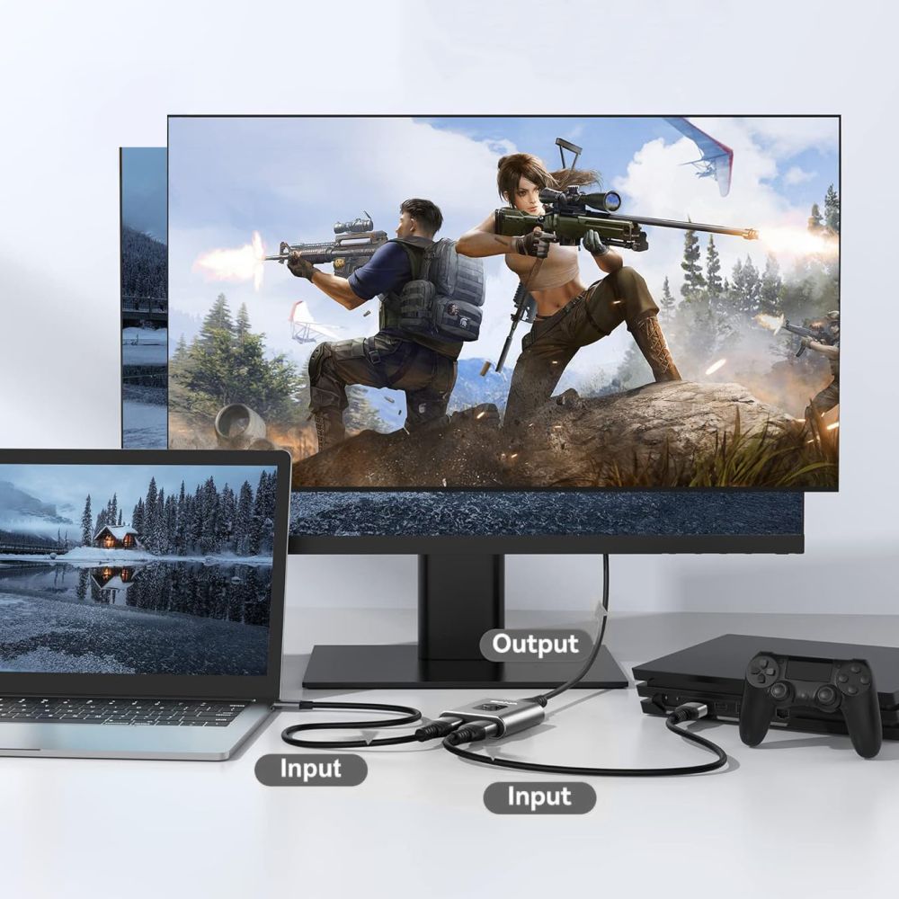 Switch Video HDMI Tech-Protect HB07, Šedý