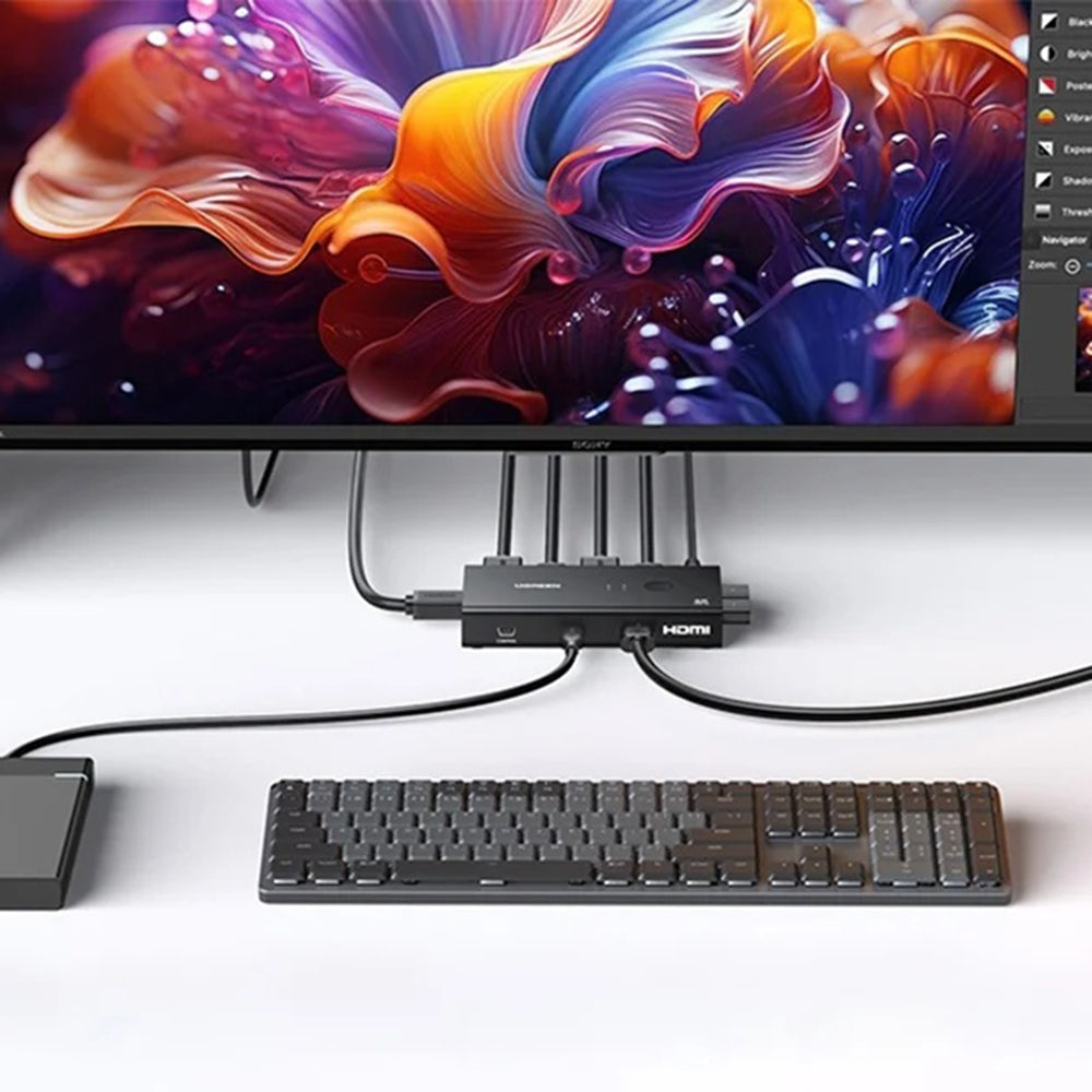 Switch Video HDMI UGREEN AK502 (45452), Černý