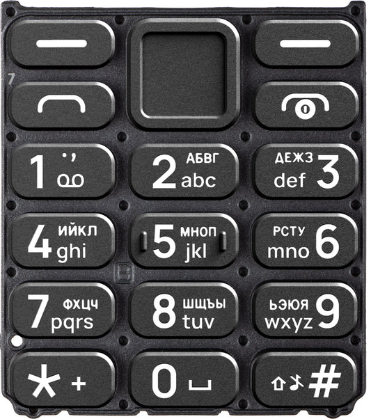 Cyrillic Keypad pro HMD 110 / Nokia 110 (2024), černá