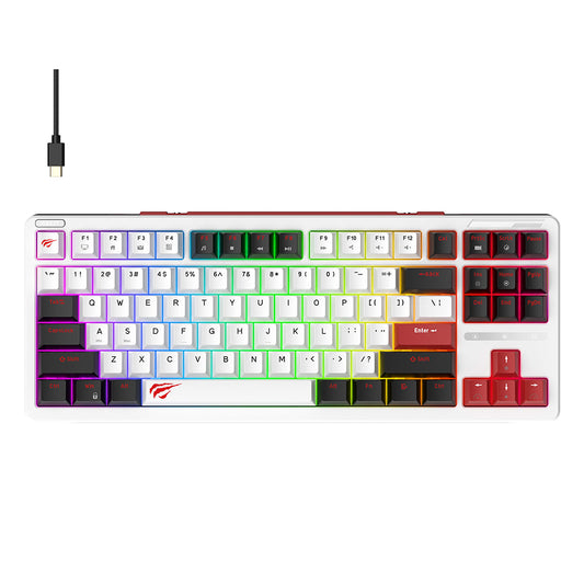 Herní klávesnice HAVIT KB902L, RGB, 1.8m, Multicolor