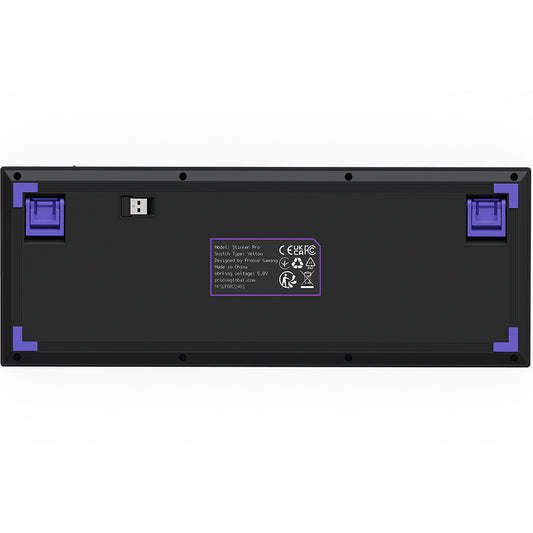 Bezdrátová herní klávesnice Proove Slicker Pro, RGB, BT / Wi-Fi / Wired, 1.8m, Černá WKSLPEN22416