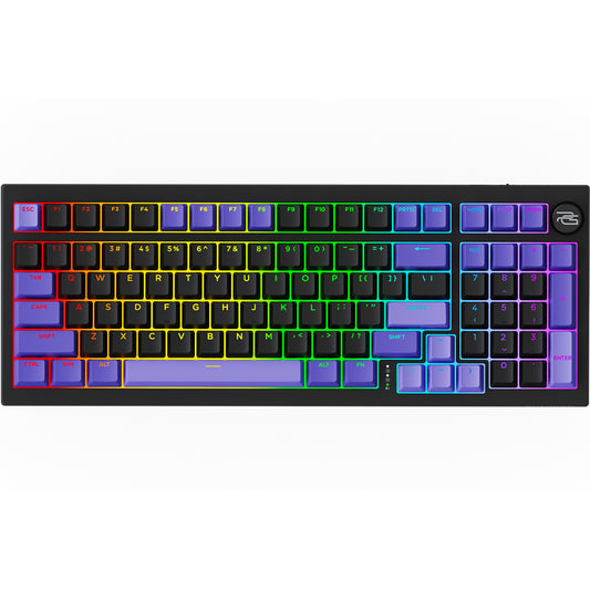 Bezdrátová herní klávesnice Proove Slicker Pro, RGB, BT / Wi-Fi / Wired, 1.8m, Černá WKSLPEN22416
