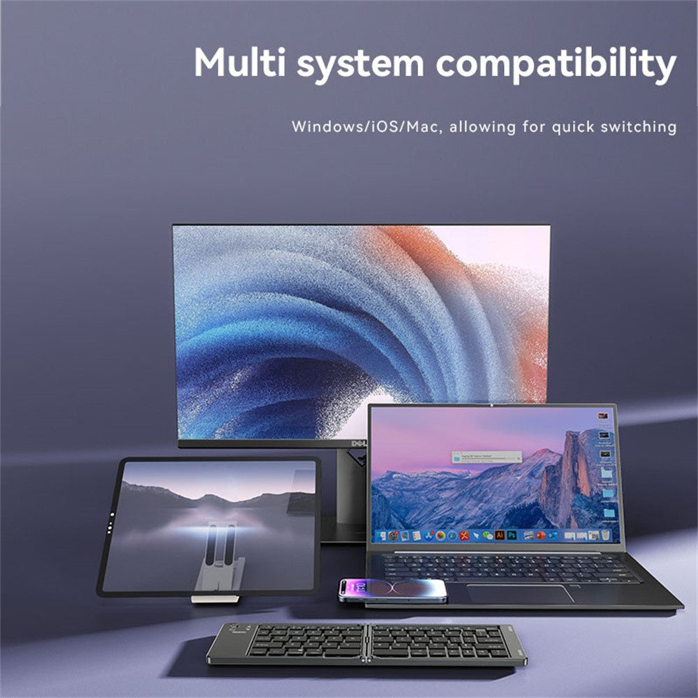 Skládací Bluetooth klávesnice Yesido KB27, černá