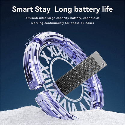 Skládací Bluetooth klávesnice Yesido KB27, černá