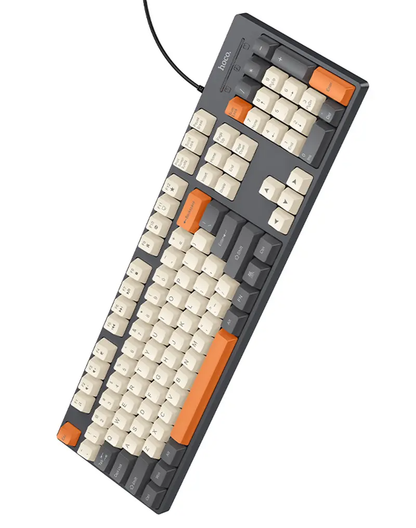 Drátová USB klávesnice HOCO GM61 Tri-Color, 1,45 m, šedá