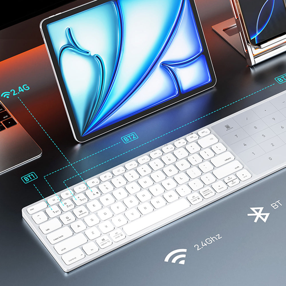 Bezdrátová klávesnice DUX DUCIS LK, BT / Wi-Fi, černá