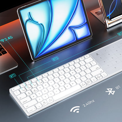 Bezdrátová klávesnice DUX DUCIS LK, BT / Wi-Fi, černá