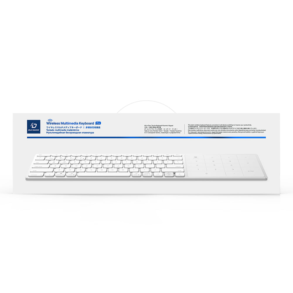 Bezdrátová klávesnice DUX DUCIS LK, BT / Wi-Fi, černá