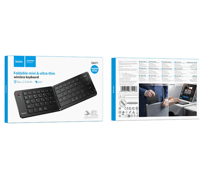 Skládací Bluetooth klávesnice HOCO GM71 Foldable, černá