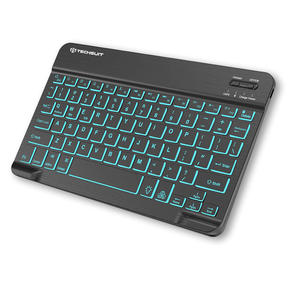 Bezdrátová klávesnice Techsuit WK1, RGB, Černá