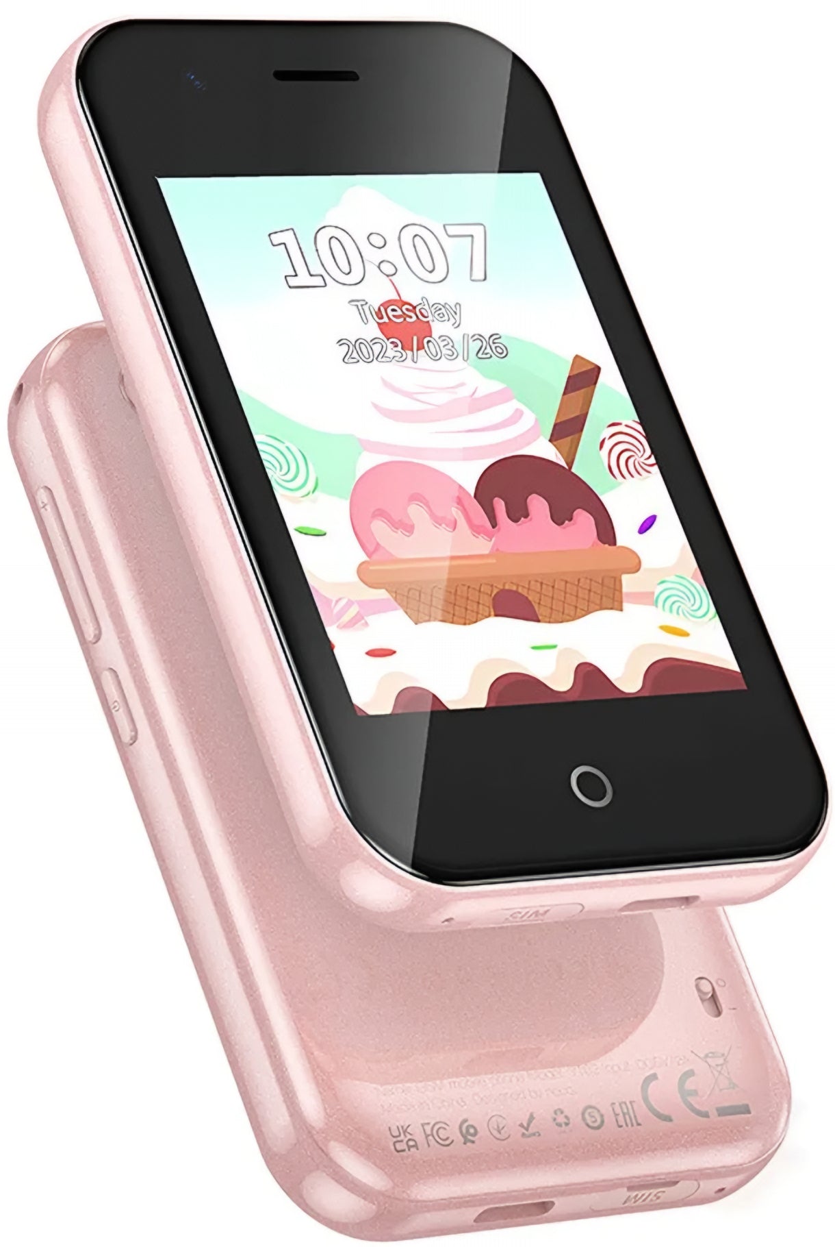 Mobilní telefon HOCO Y102 Kids, 2G, Displej 2.8 palce, Růžový