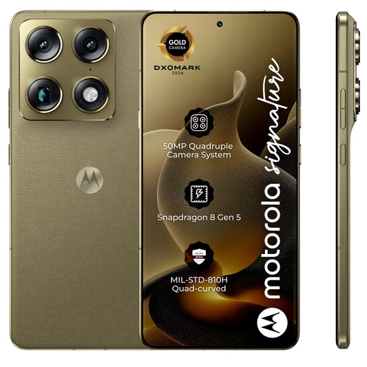 Mobilní telefon Motorola Signature 5G, 512GB, 16GB, Pantone Olive PBAB0003SE