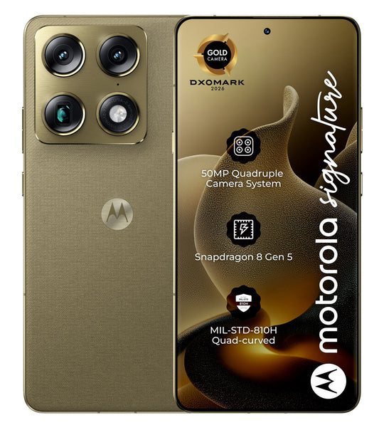 Mobilní telefon Motorola Signature 5G, 512GB, 16GB, Pantone Olive PBAB0003SE