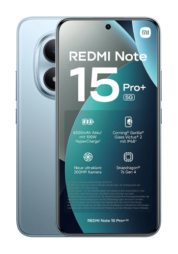 Mobilní telefon Xiaomi Redmi Note 15 Pro 5G, 256GB, 8GB, Glacier Blue MZB0M05EU