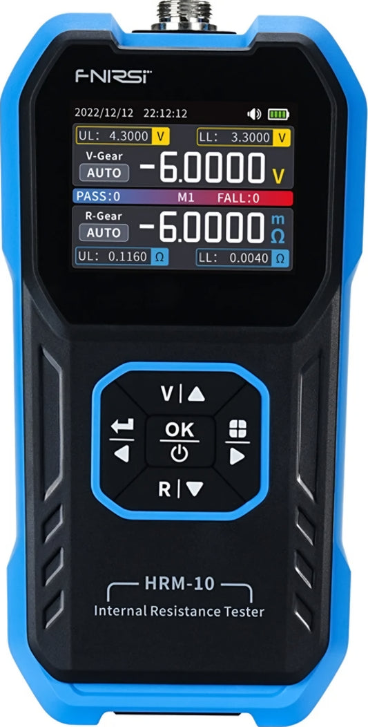 Tester Service Fnirsi HRM-10 pro měření vnitřního odporu a napětí baterie / akumulátoru