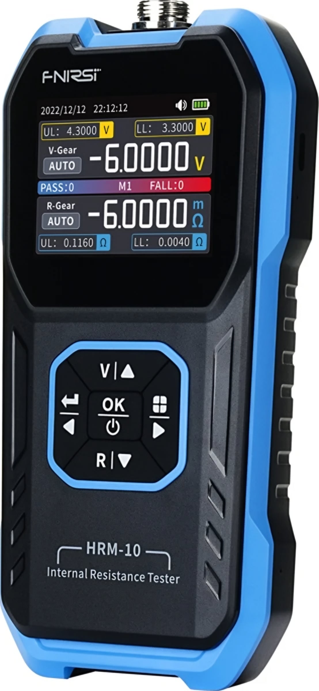 Tester Service Fnirsi HRM-10 pro měření vnitřního odporu a napětí baterie / akumulátoru