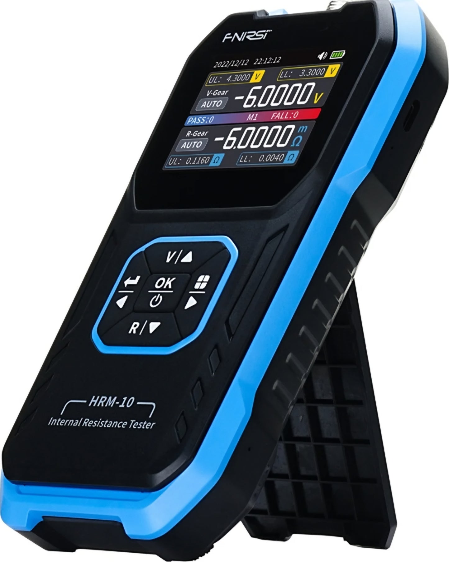 Tester Service Fnirsi HRM-10 pro měření vnitřního odporu a napětí baterie / akumulátoru