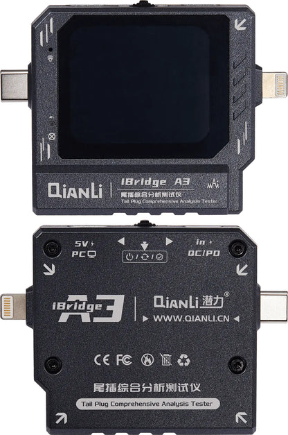 Tester Service QIANLI iBridge A3, Lightning (8pinů) / USB-C (24pinů)