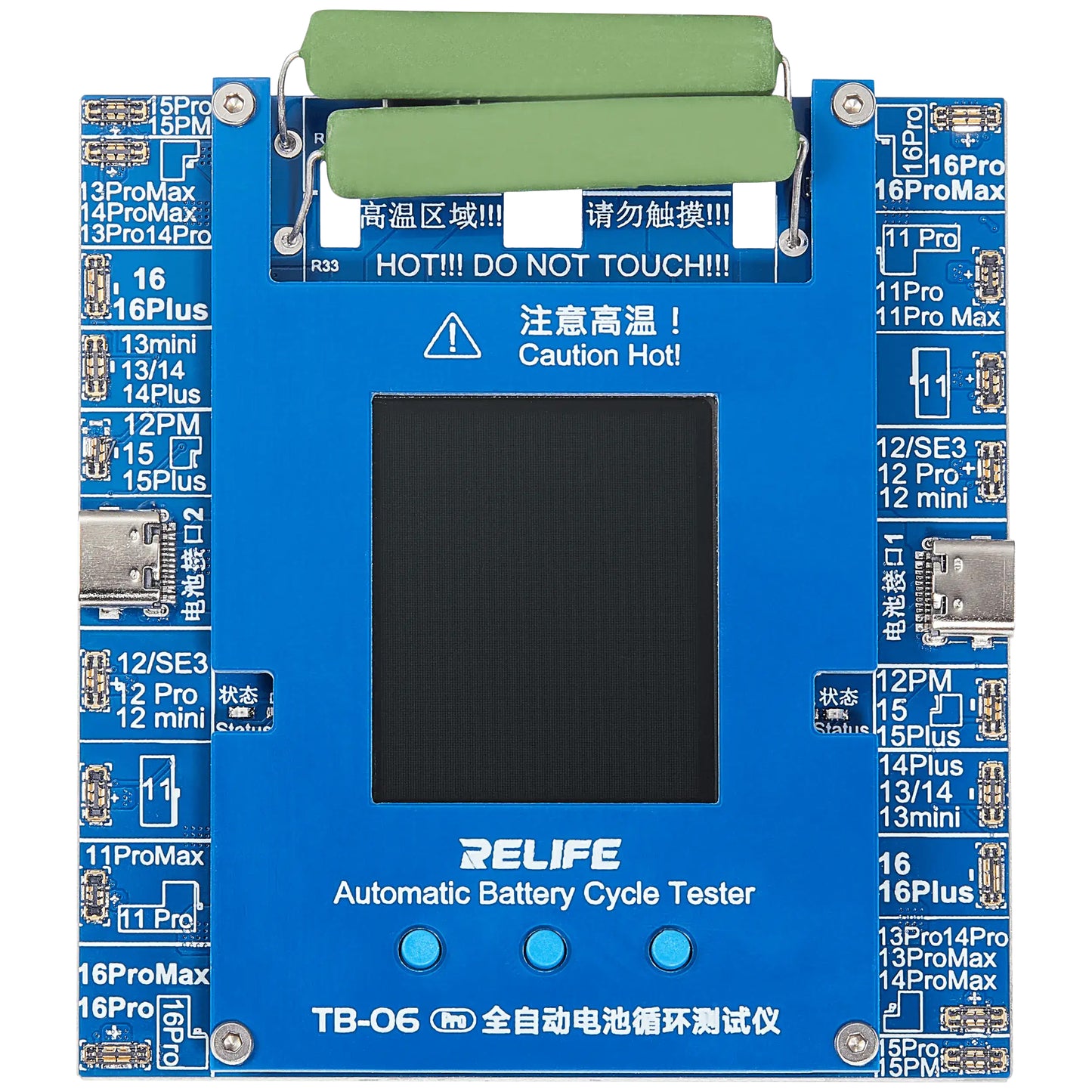 Tester Service Relife TB-06 Pro pro kontrolu počtu cyklů baterie Apple iPhone 11 - 16 Series