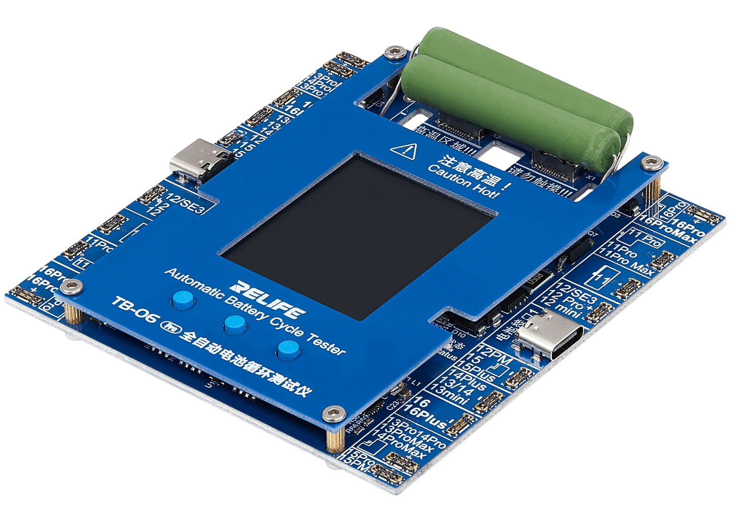 Tester Service Relife TB-06 Pro pro kontrolu počtu cyklů baterie Apple iPhone 11 - 16 Series
