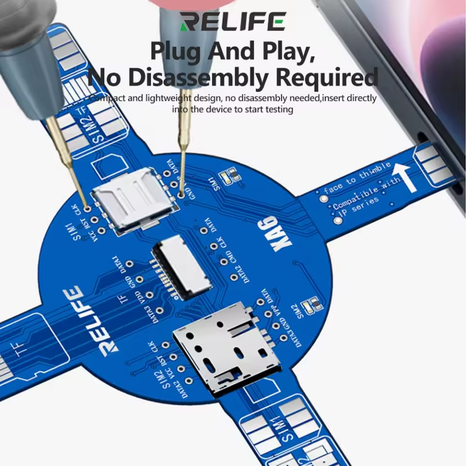 Relife XA6 Dual Service Tester for SIM Card / Memory Card