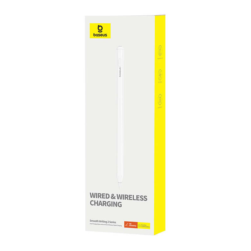 Touch Pen Baseus Smooth Writing pro Apple iPad, Verze Wireless & Wired Aktivní, Bílá C40169009123-00