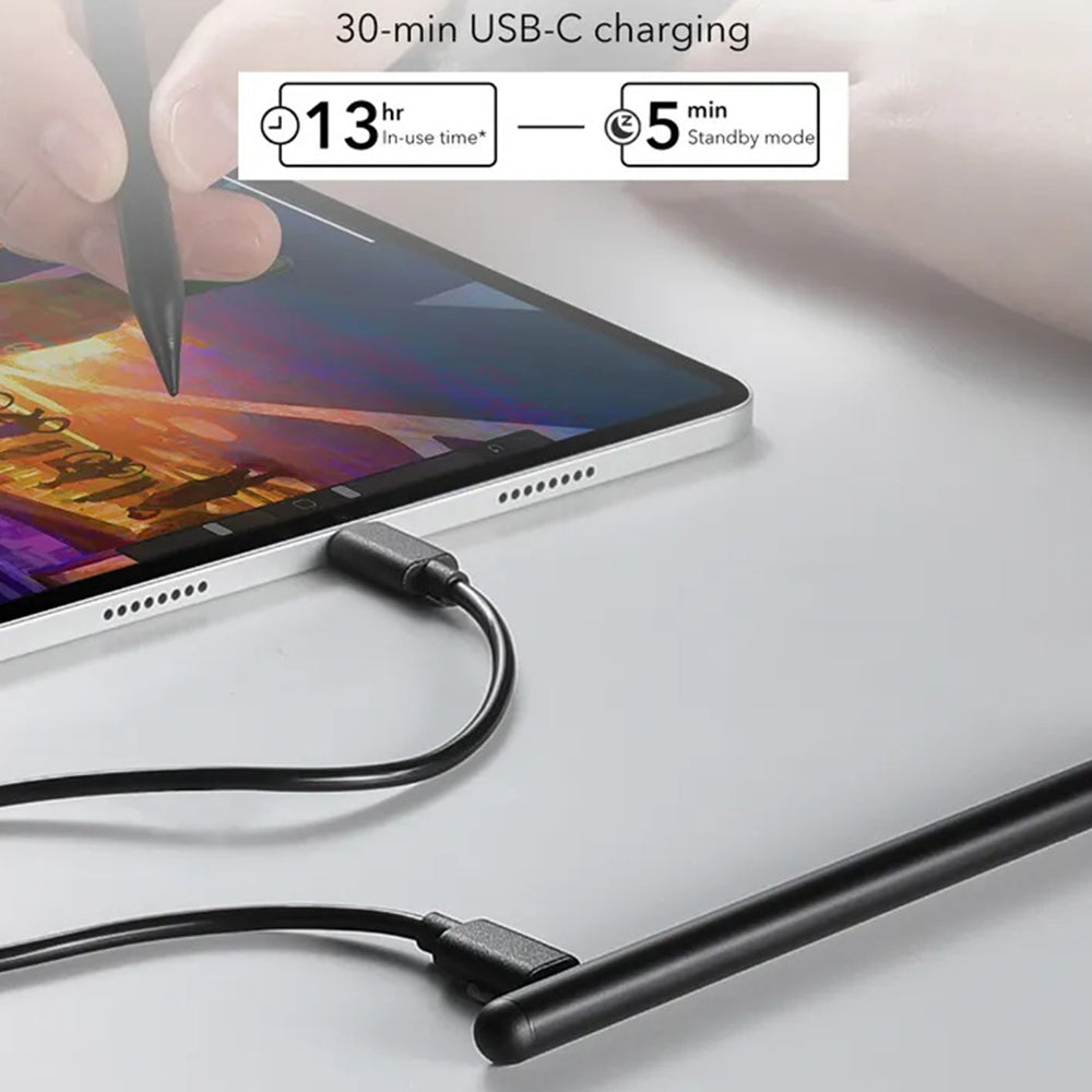 Touch Pen ESR pro Apple iPad, Aktivní verze, Černá