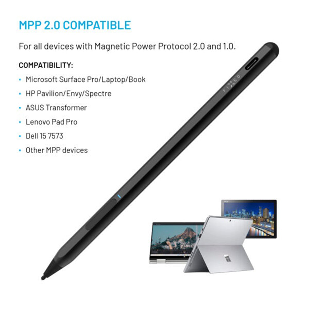 Touch Pen Fixed Graphite Active pro zařízení s podporou MPP, Černý