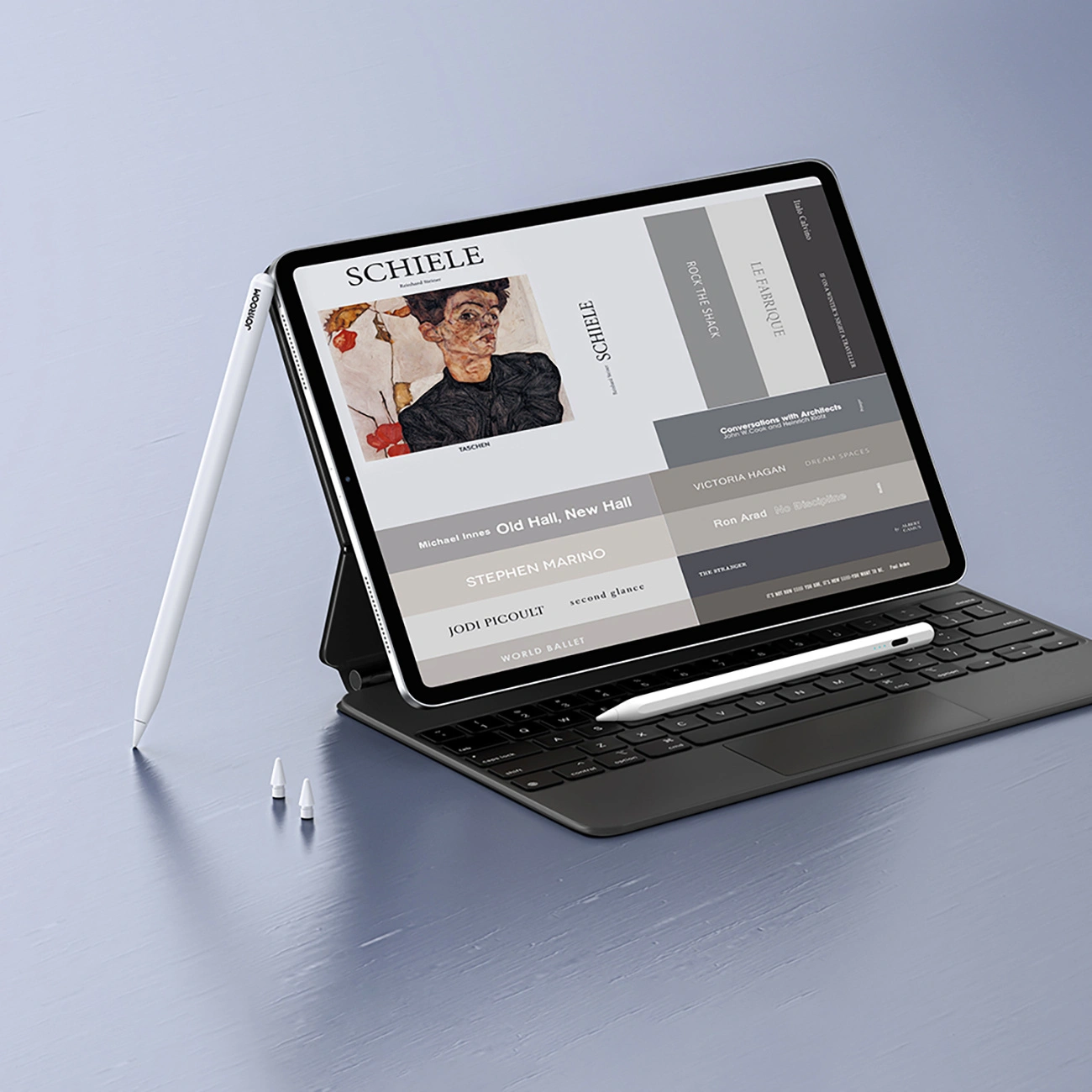 Dotykové pero Joyroom JR-X9S Pro pro Apple iPad, Aktivní verze, bílé