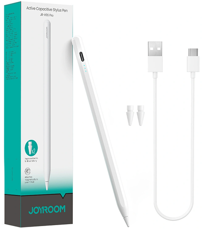 Dotykové pero Joyroom JR-X9S Pro pro Apple iPad, Aktivní verze, bílé