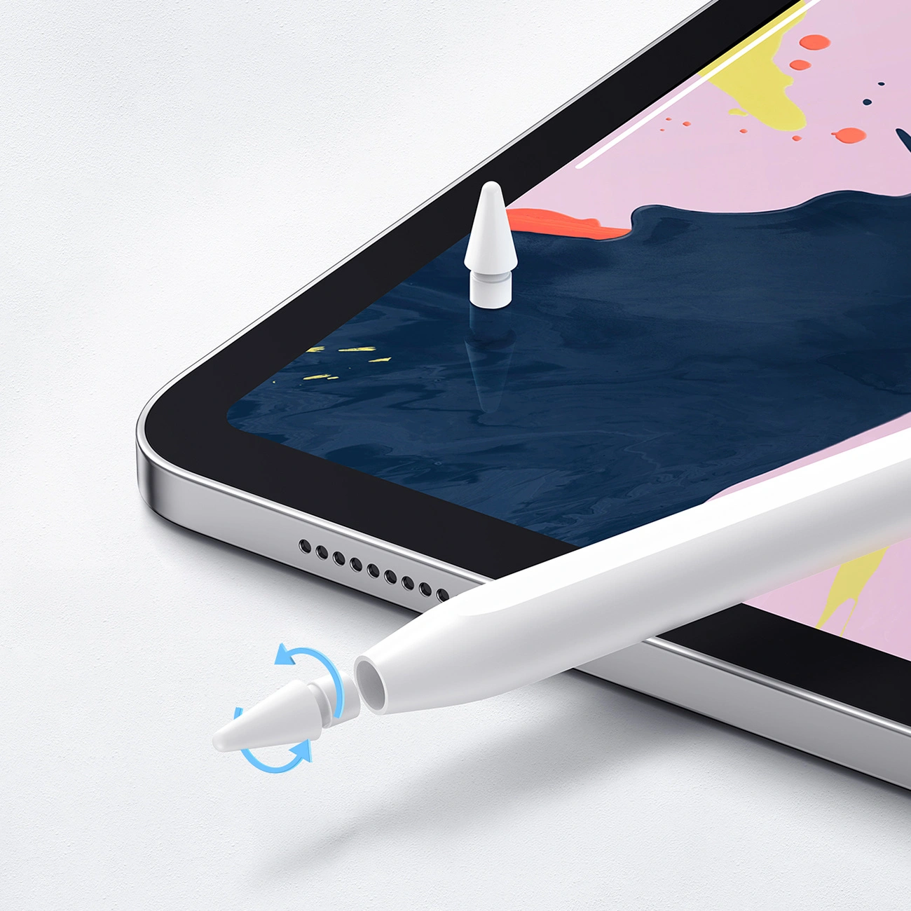 Dotykové pero Joyroom JR-X9S Pro pro Apple iPad, Aktivní verze, bílé