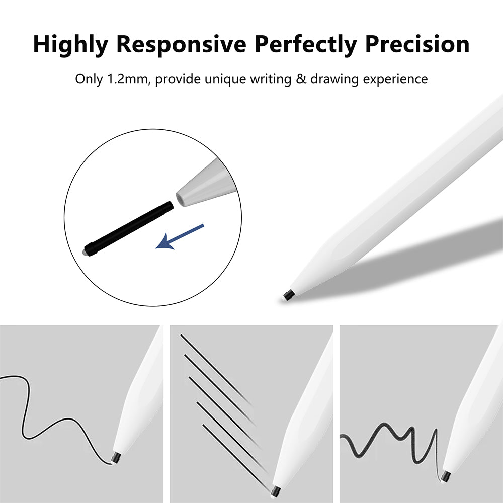 Touch Pen Techsuit A580S pro Apple iPad, Aktivní verze, Bílá