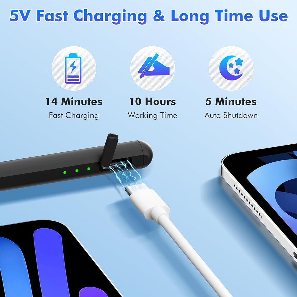 Touch Pen Techsuit AX10-T pro Apple iPad, Aktivní verze, Bílá