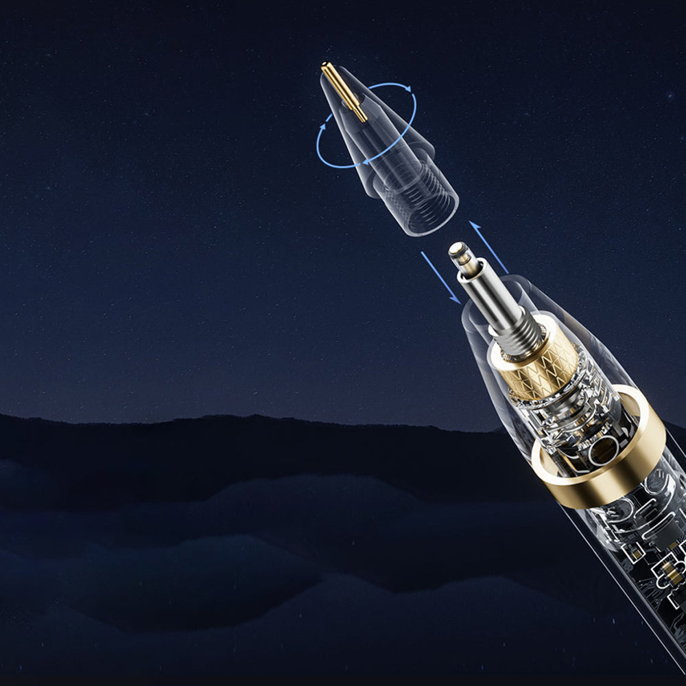 Touch Pen Techsuit C10 Pro pro Apple iPad, Aktivní verze, Transparentní černá