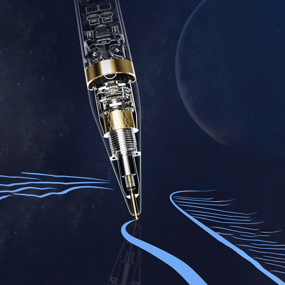 Touch Pen Techsuit C10 Pro pro Apple iPad, Aktivní verze, Transparentní černá