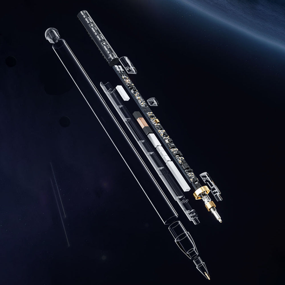 Touch Pen Techsuit C10 Pro pro Apple iPad, Aktivní verze, Transparentní černá