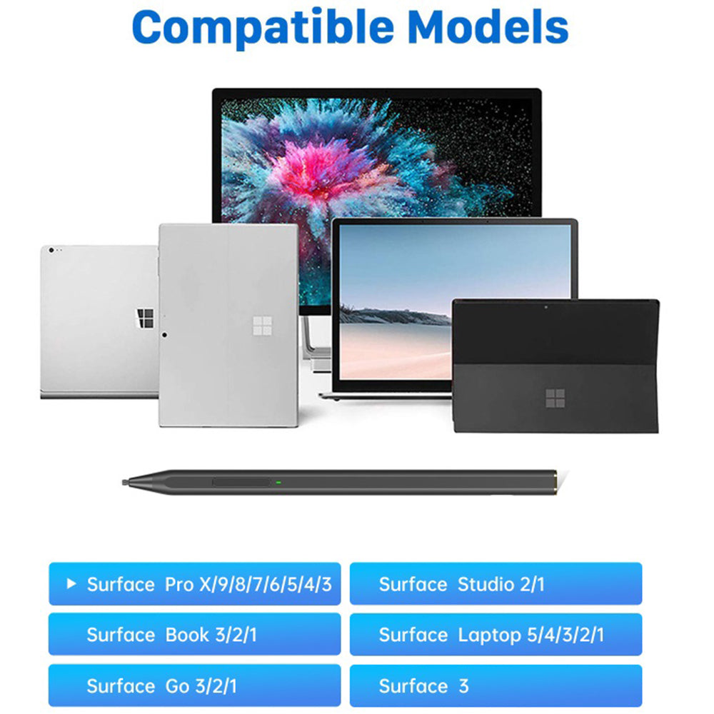 Touch Pen Techsuit C581-C pro Microsoft Surface, Aktivní verze, Černá