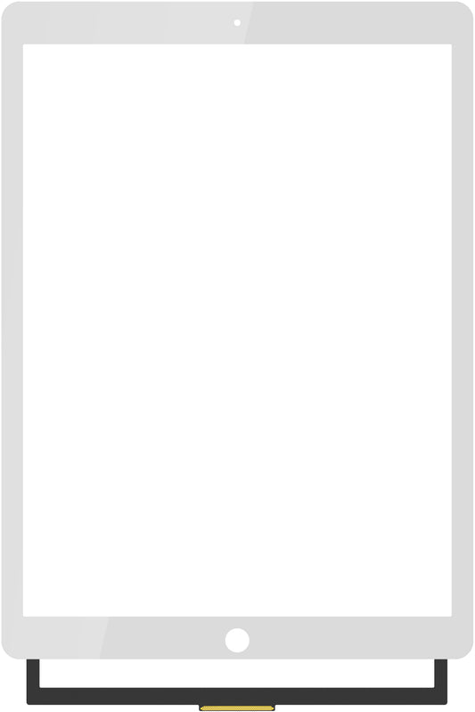 Dotykový přední ochranný kryt OCA pro Apple iPad Pro 12.9 (2017), bílý
