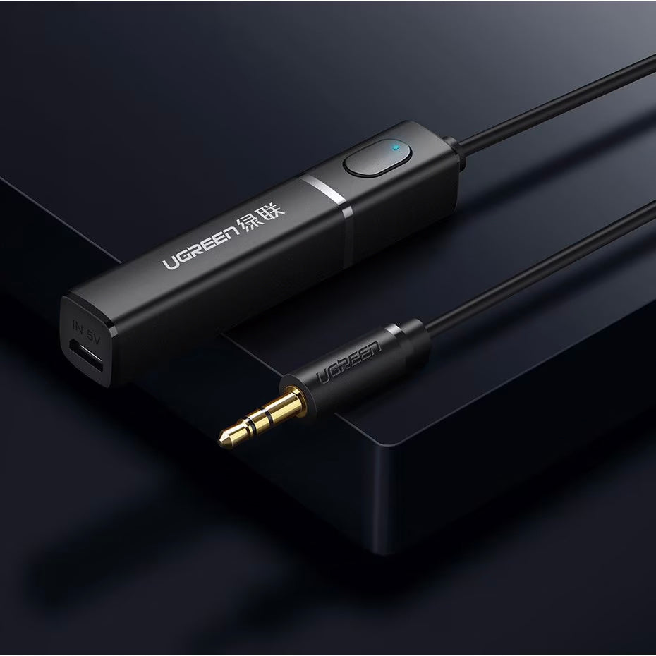 Bluetooth vysílač UGREEN CM107, AUX, Černý