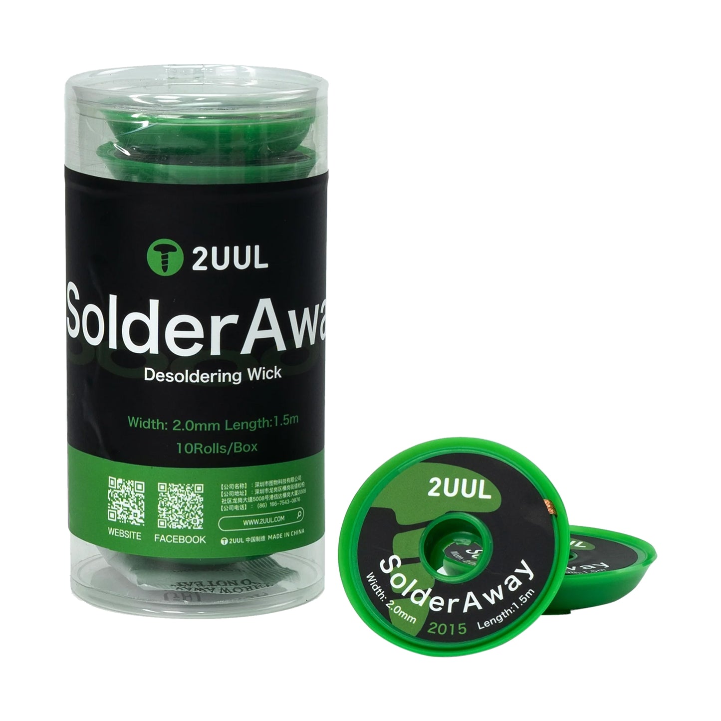 Pásek 2UUL DW15, 2mm, 1,5m, Sada 10 kusů