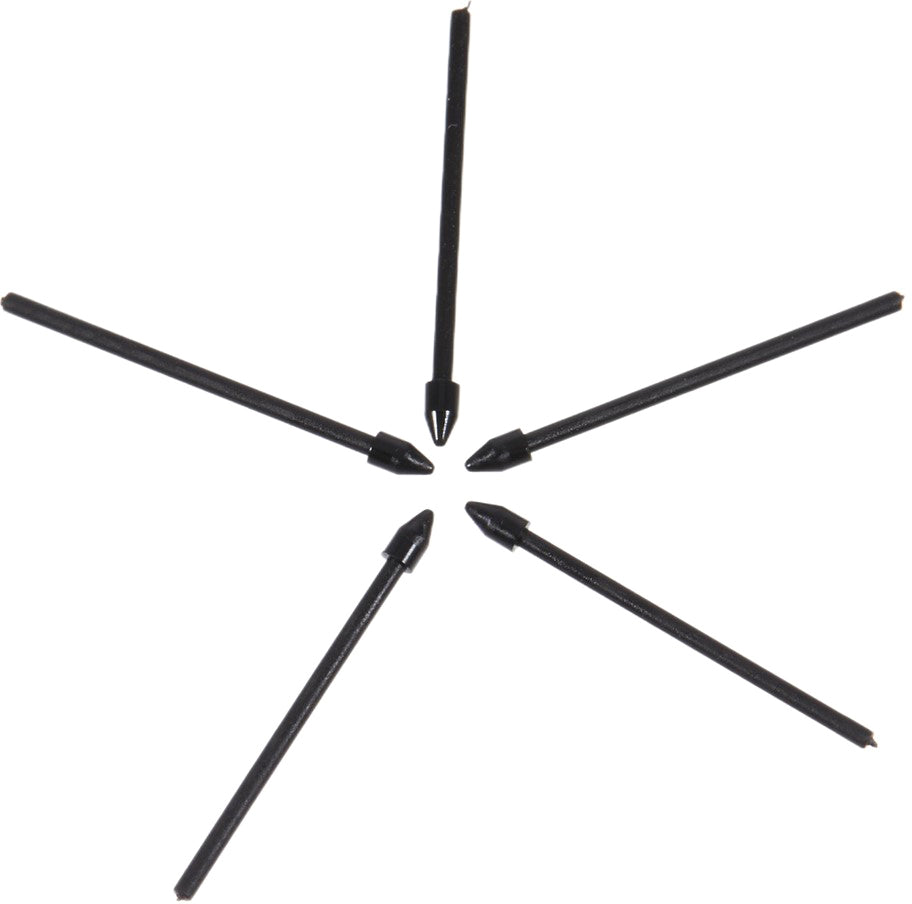 OEM hrot dotykového pera pro Samsung Galaxy S24 Ultra S928 / S23 Ultra S918 / S22 Ultra 5G S908 / S21 Ultra 5G G998, sada 5 kusů, černá