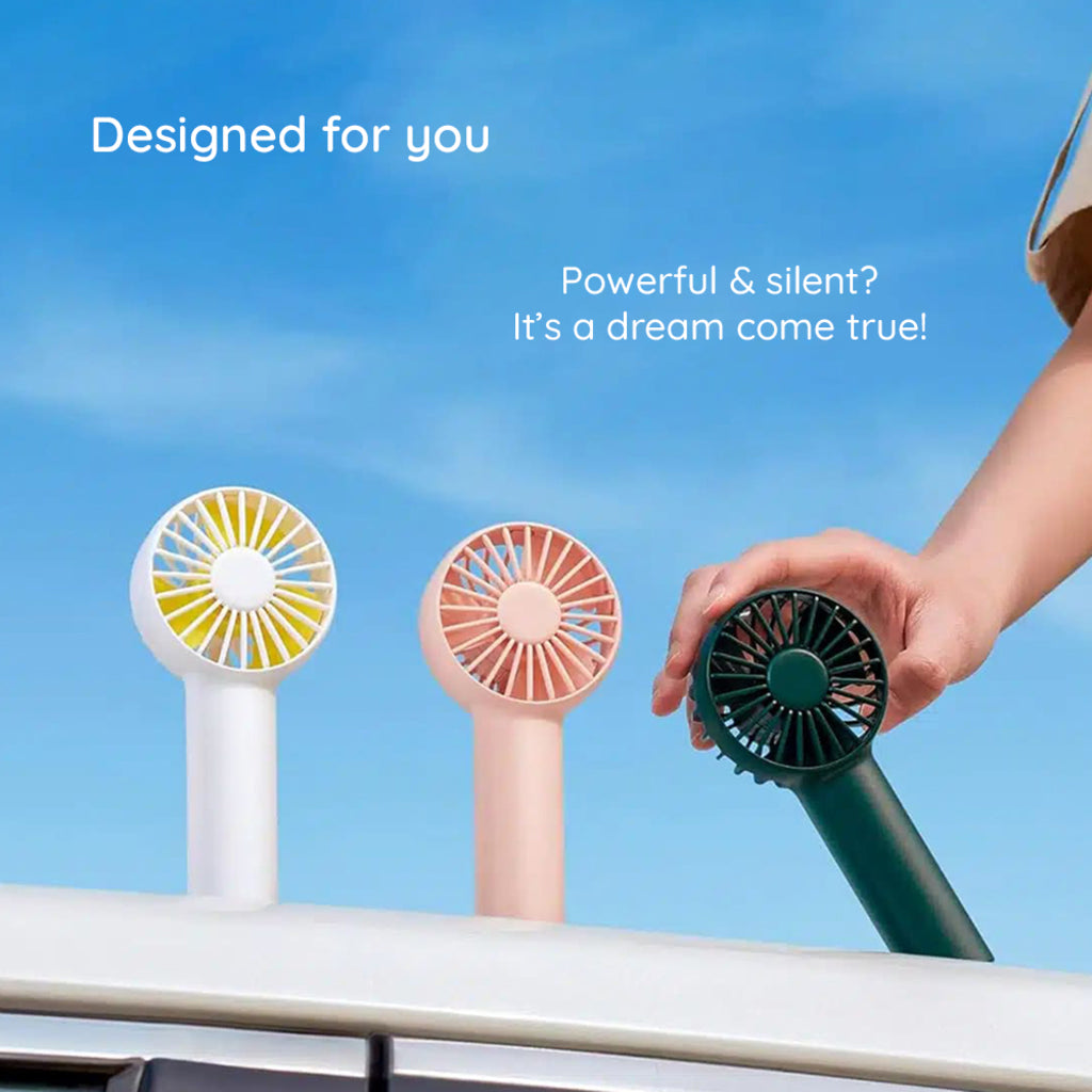 Přenosný ventilátor JisuLife FA20, růžový