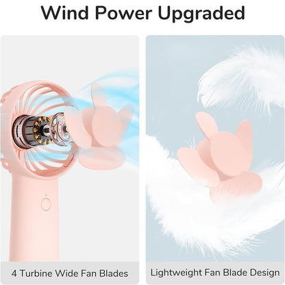 Přenosný ventilátor JisuLife FA20X, růžový