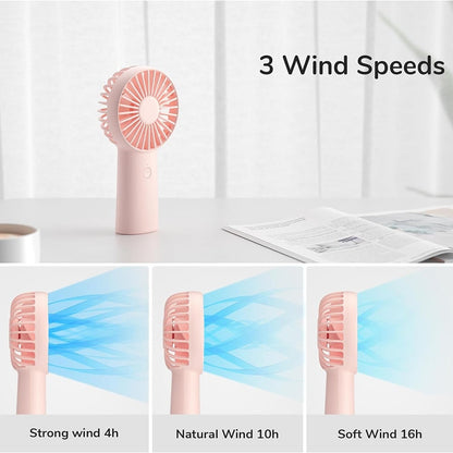 Přenosný ventilátor JisuLife FA20X, růžový